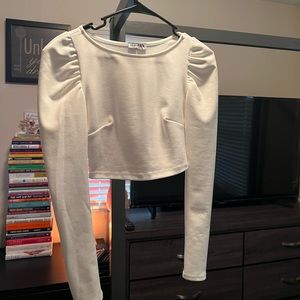 Fashion nova crop drop dressy top